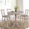 International Concepts Round 36 in Rd Extension Dining Table, 4 Bar Ht Stools, Gray Taupe, 36 in W, 48 in L, 41 in H, Wood K09-36RXT-S6133-4 - alternate 2